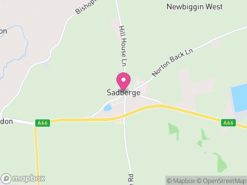 Map of Sadberge, Darlington