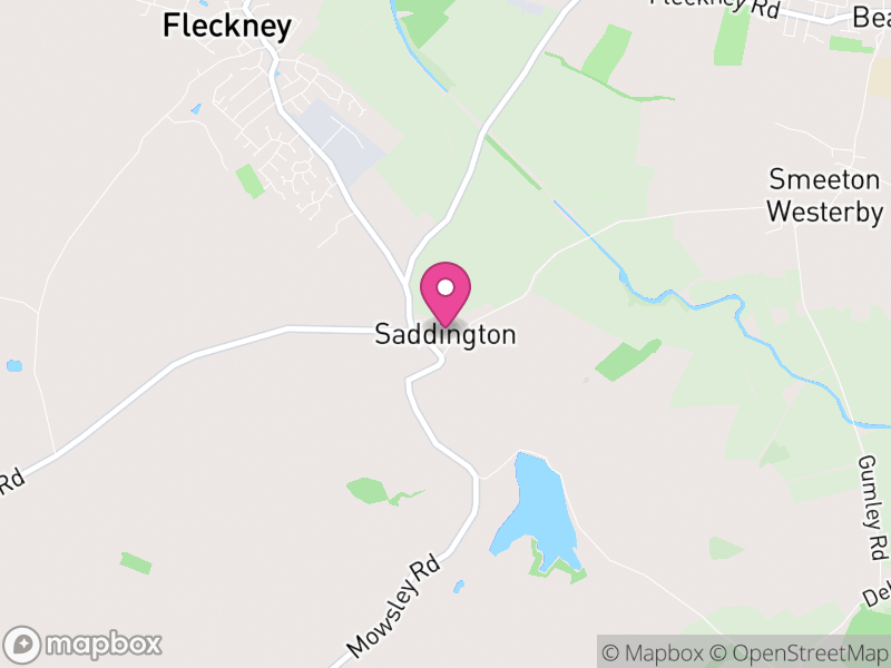 Map of Saddington, Harborough