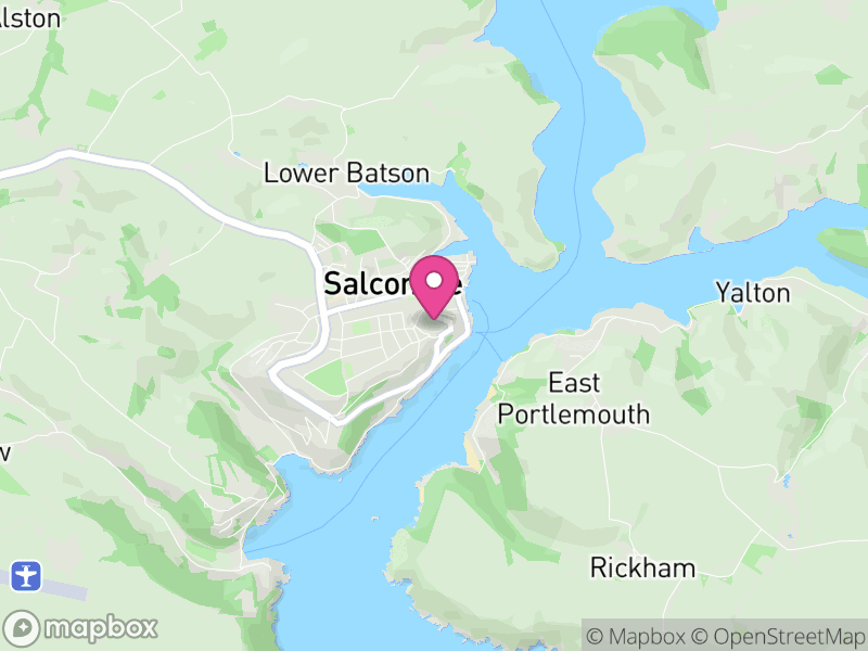 Map of Salcombe, South Hams