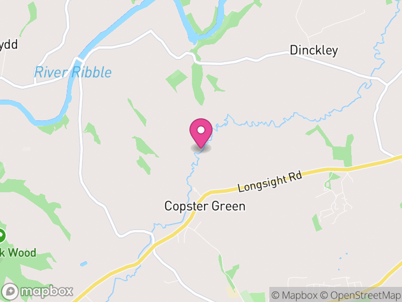 Map of Salesbury, Ribble Valley