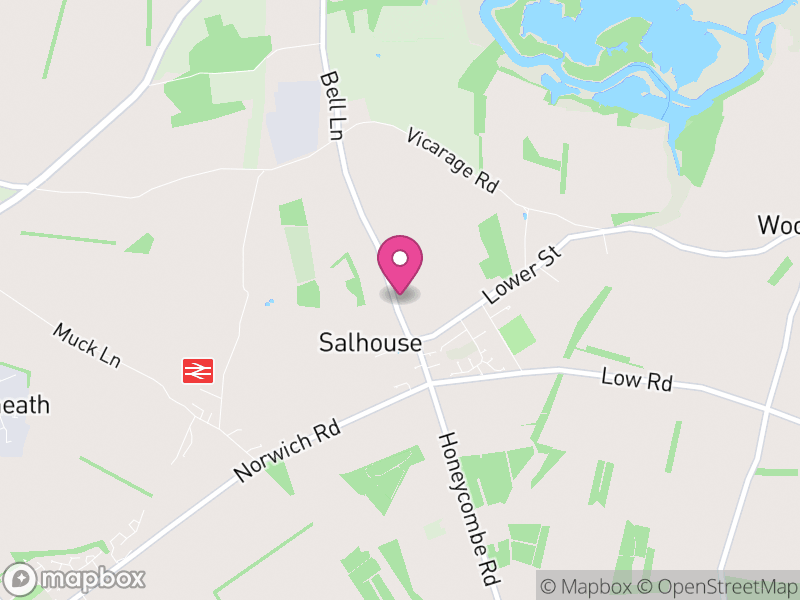 Map of Salhouse, Broadland