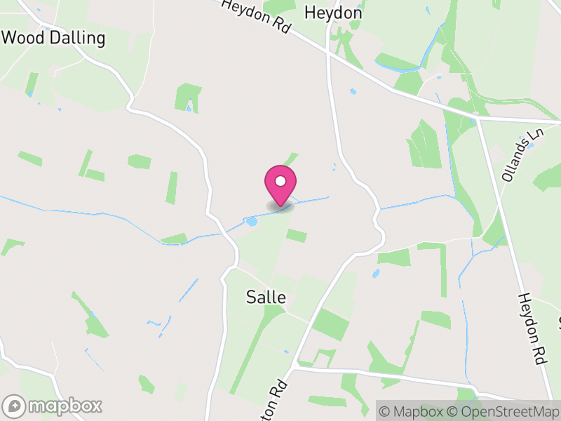 Map of Salle, Broadland