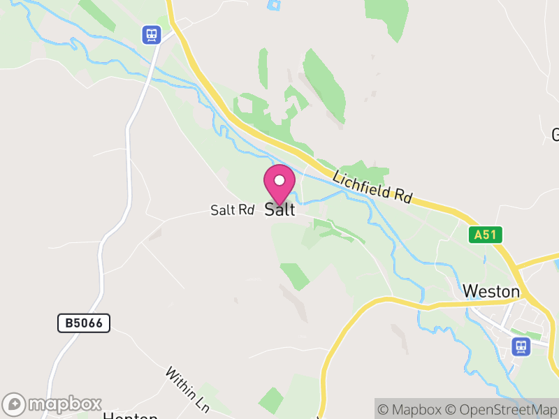 Map of Salt and Enson, Stafford