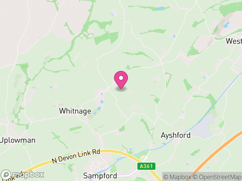 Map of Sampford Peverell, Mid Devon