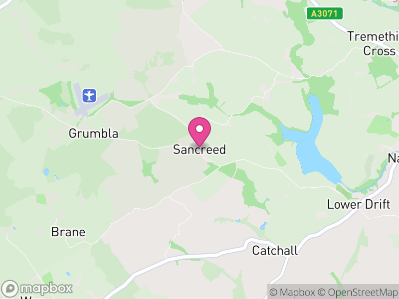 Map of Sancreed, Cornwall