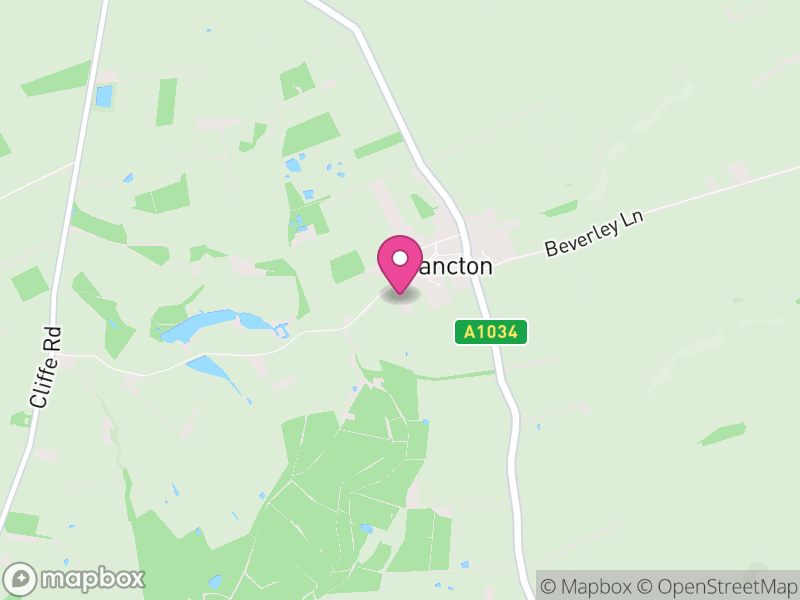 Map of Sancton, East Riding of Yorkshire