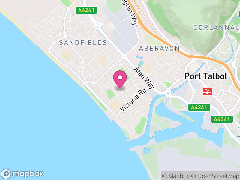 Map of Sandfields East, Neath Port Talbot