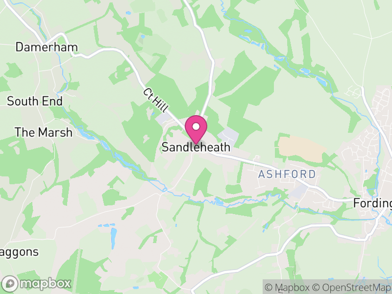 Map of Sandleheath, New Forest
