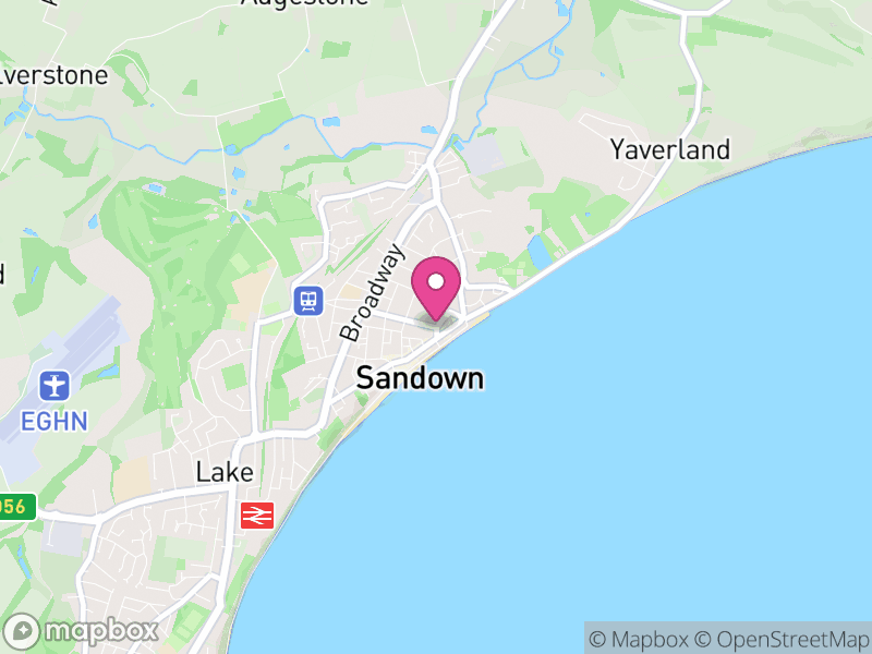 Map of Sandown, Isle of Wight