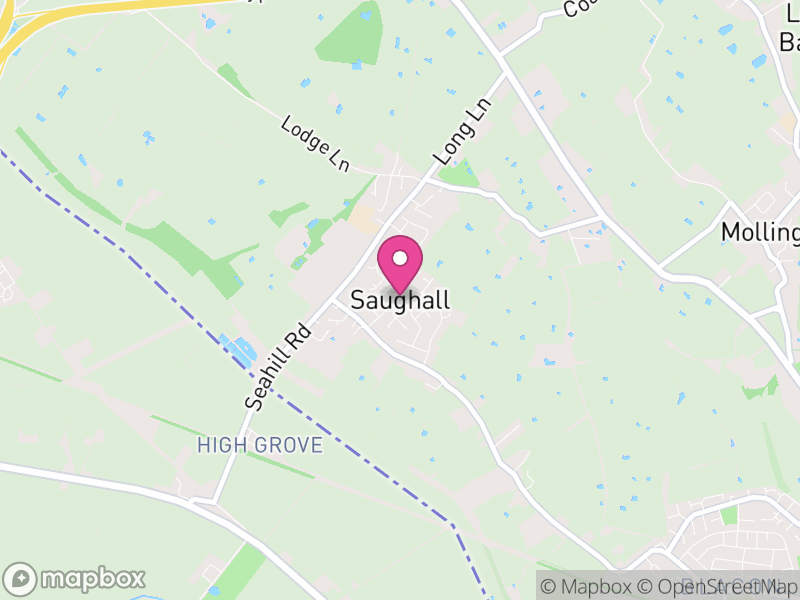 Map of Saughall and Shotwick Park, Cheshire West and Chester