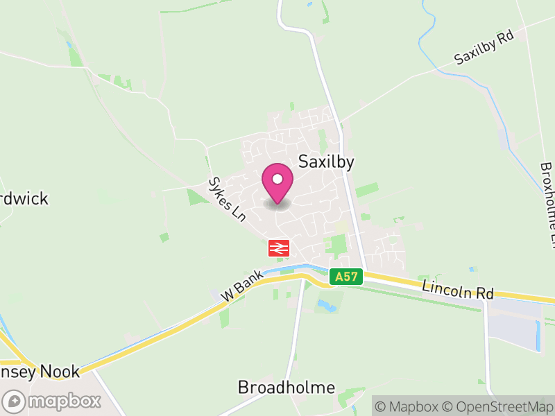 Map of Saxilby