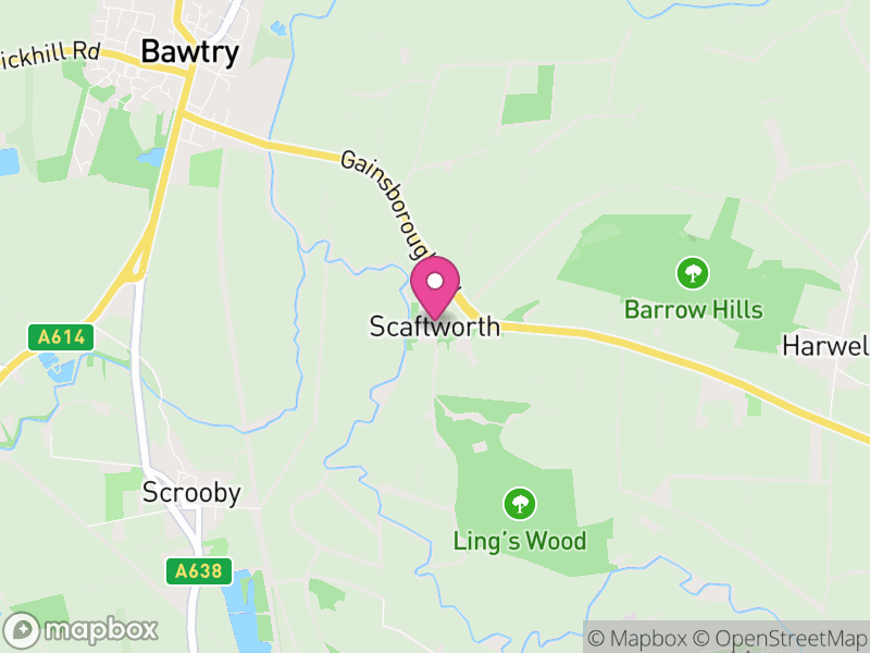 Map of Scaftworth, Bassetlaw