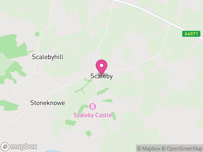 Map of Scaleby, Cumberland