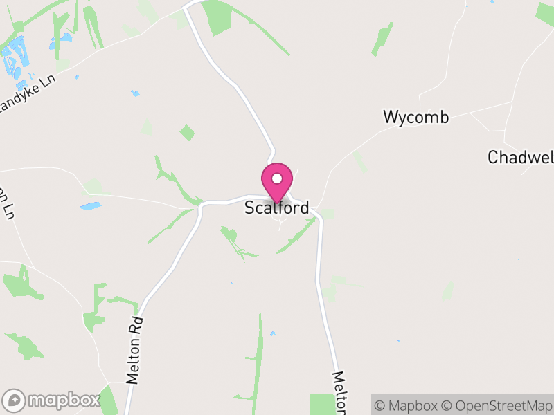 Map of Scalford, Melton