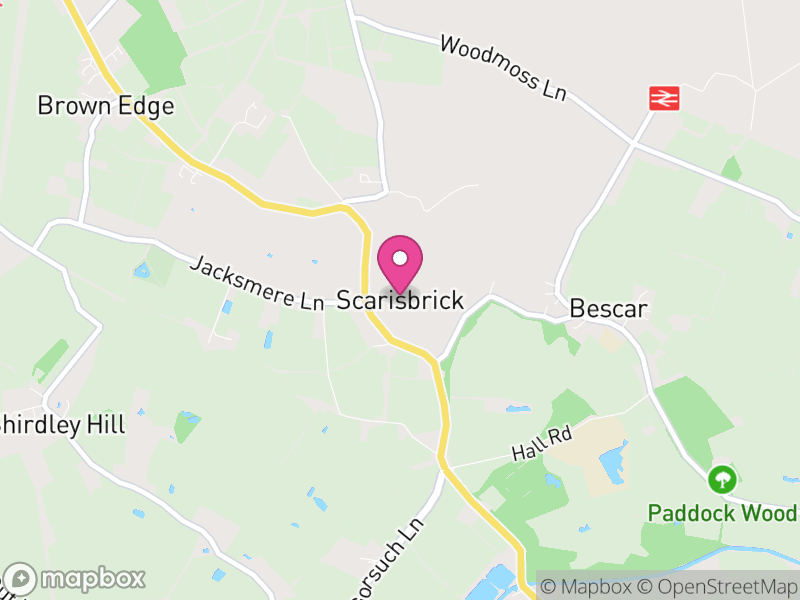 Map of Scarisbrick, West Lancashire