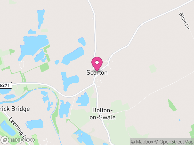 Map of Scorton, North Yorkshire