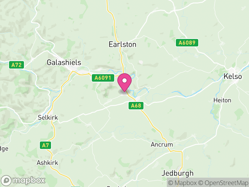 Map of Scottish Borders, Scotland