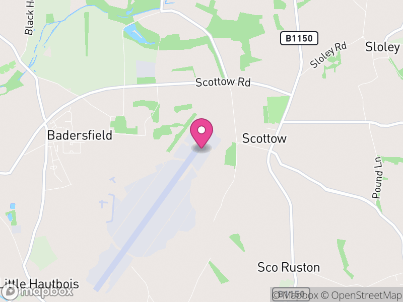 Map of Scottow, North Norfolk
