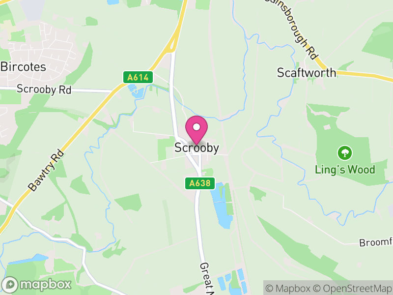Map of Scrooby, Bassetlaw