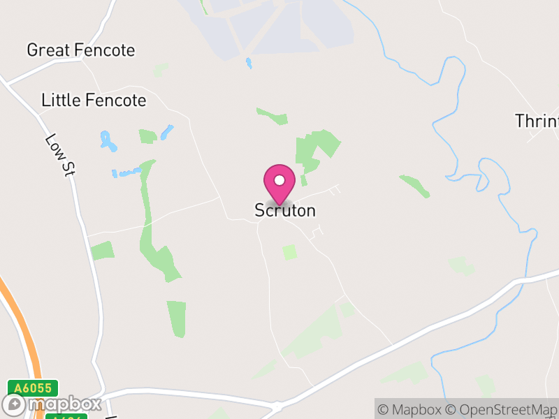 Map of Scruton, North Yorkshire