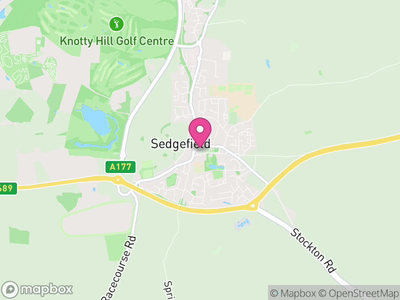 Map of Sedgefield, County Durham