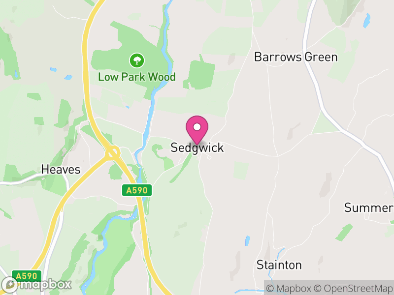 Map of Sedgwick, Westmorland and Furness