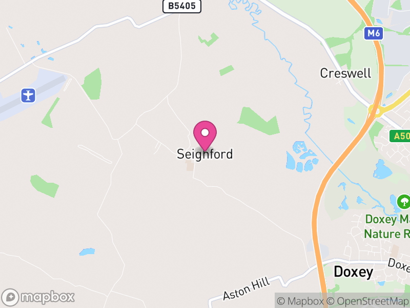 Map of Seighford, Stafford