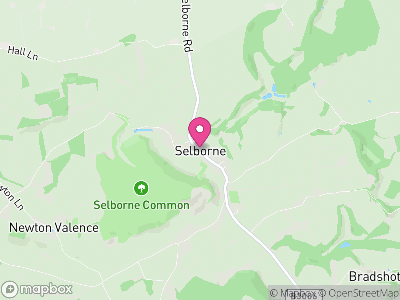 Map of Selborne, East Hampshire