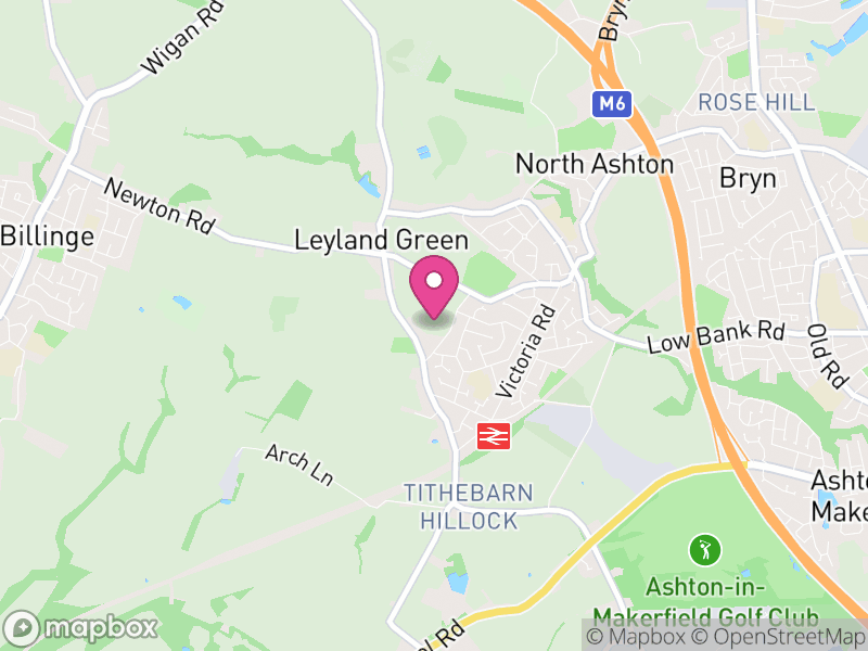 Map of Seneley Green, St Helens