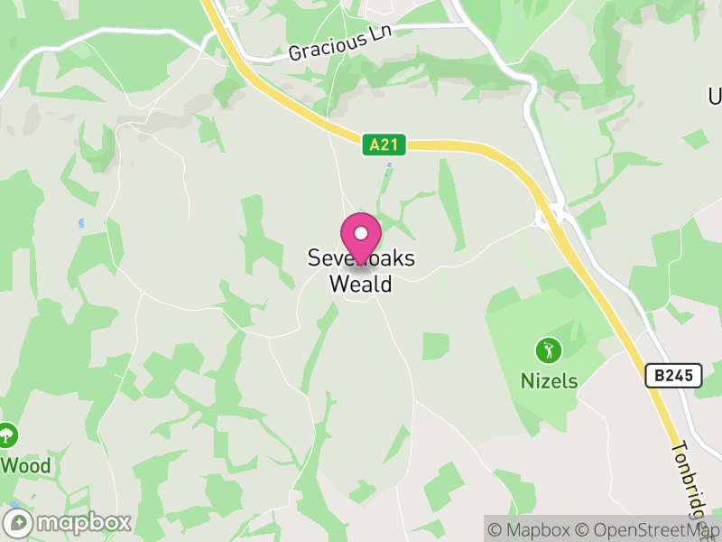 Map of Sevenoaks Weald, Sevenoaks