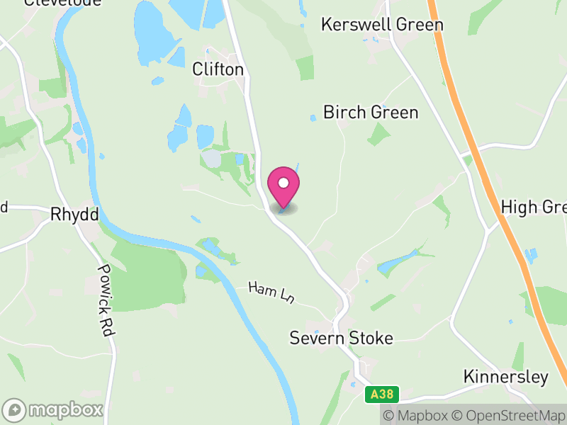 Map of Severn Stoke, Malvern Hills