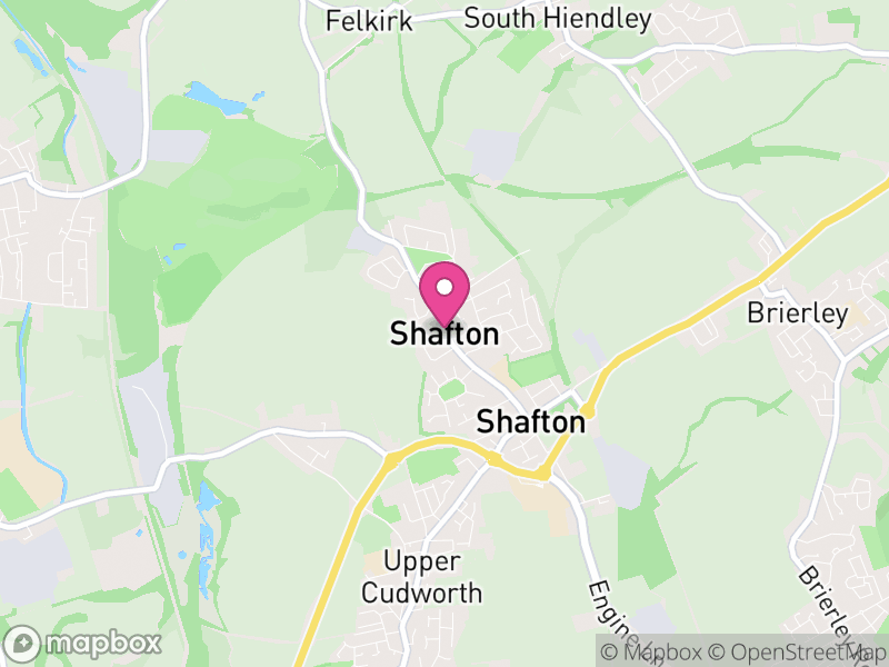 Map of Shafton, Barnsley