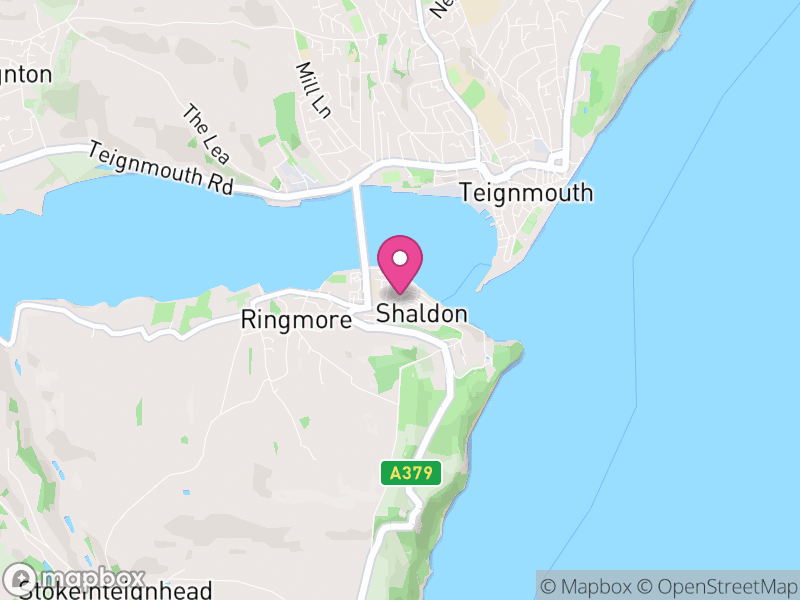 Map of Shaldon, Teignbridge