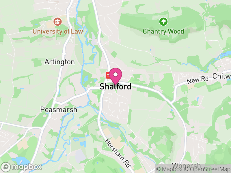 Map of Shalford, Guildford