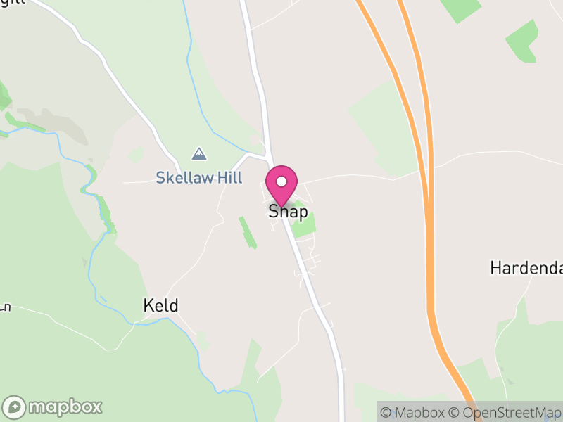 Map of Shap, Westmorland and Furness