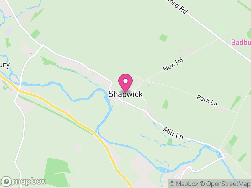 Map of Shapwick, Dorset