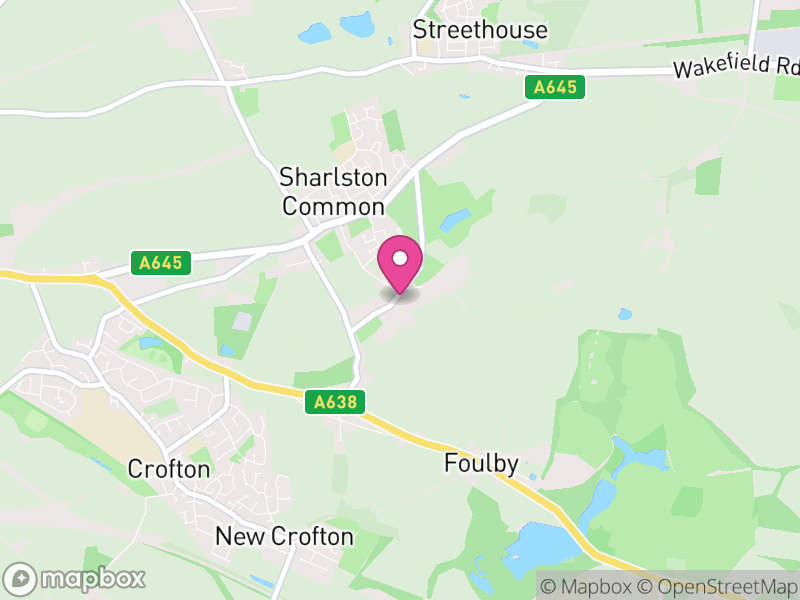 Map of Sharlston, Wakefield