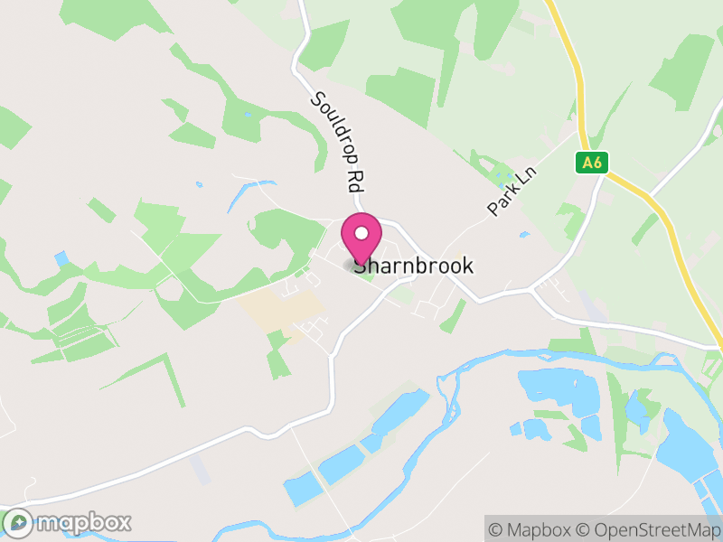 Map of Sharnbrook, Bedford