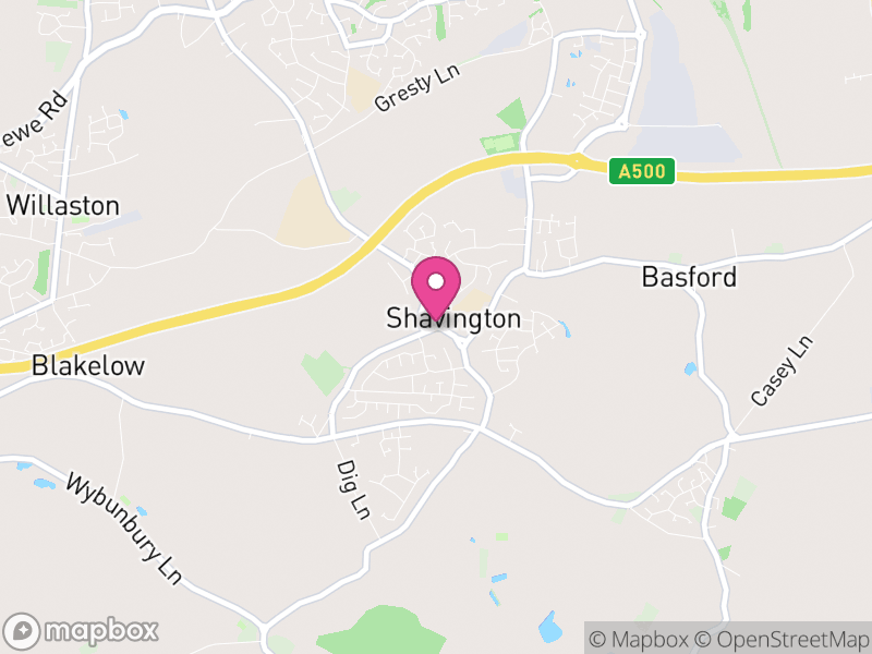 Map of Shavington