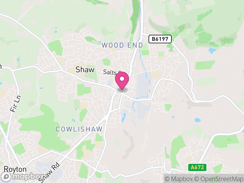 Map of Shaw and Crompton, Oldham