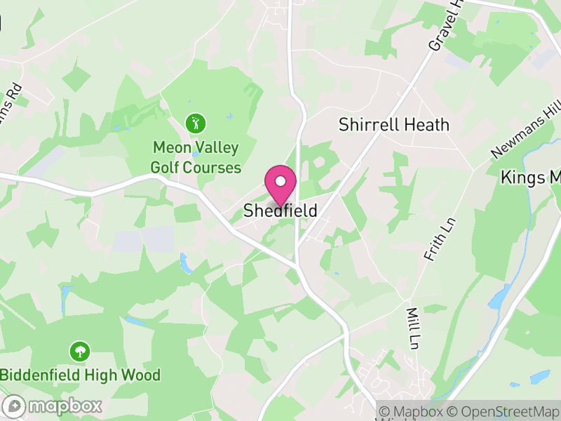 Map of Shedfield, Winchester