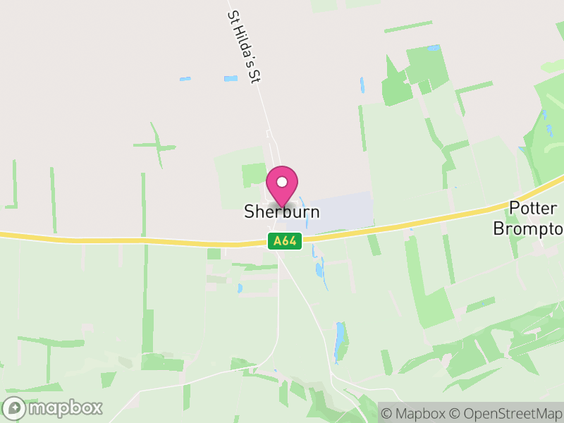 Map of Sherburn, North Yorkshire