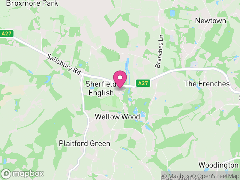 Map of Sherfield English, Test Valley