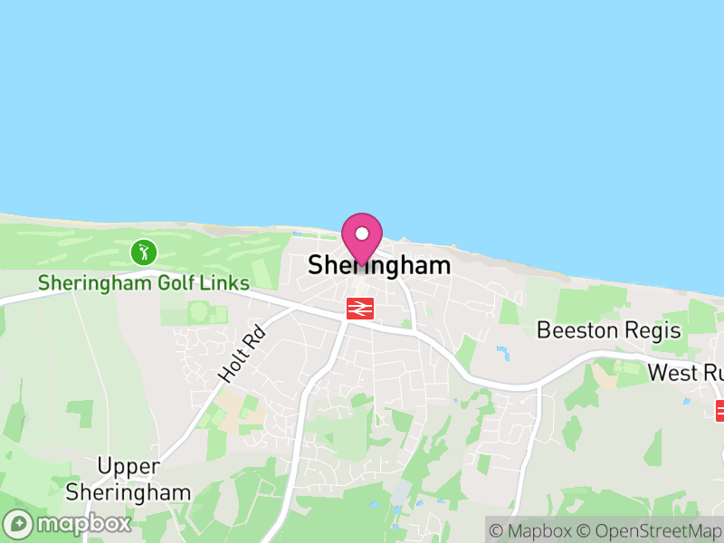 Map of Sheringham, North Norfolk