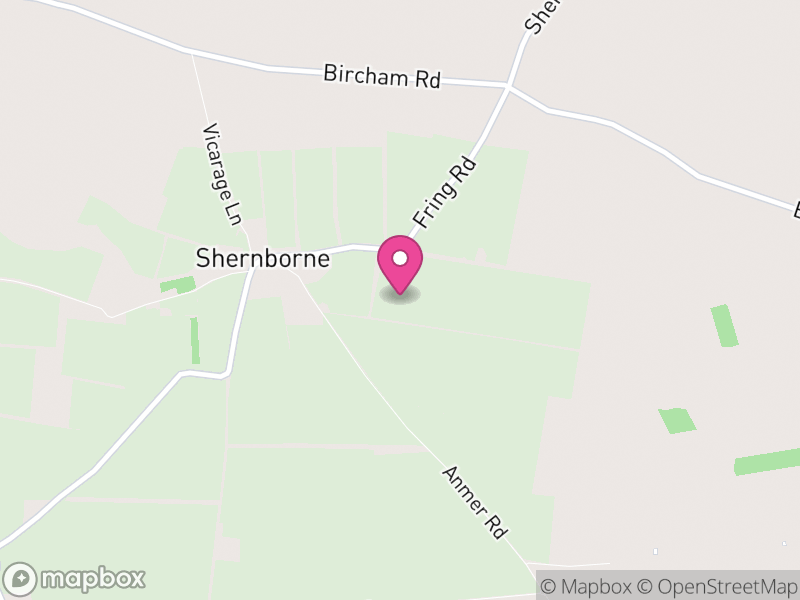 Map of Shernborne, King's Lynn and West Norfolk