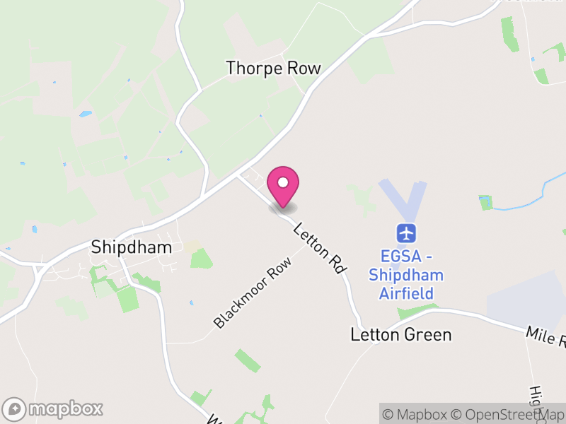 Map of Shipdham, Breckland