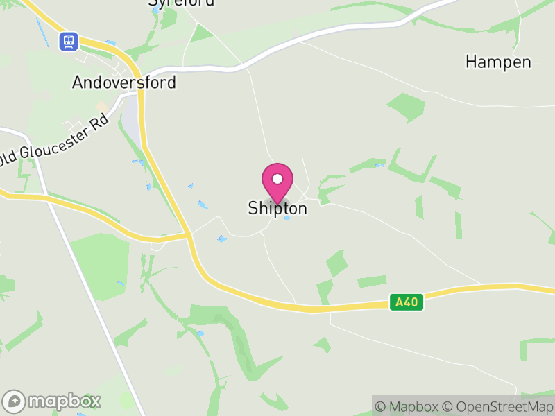 Map of Shipton, Cotswold