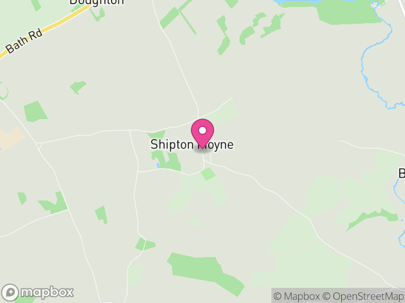 Map of Shipton Moyne, Cotswold