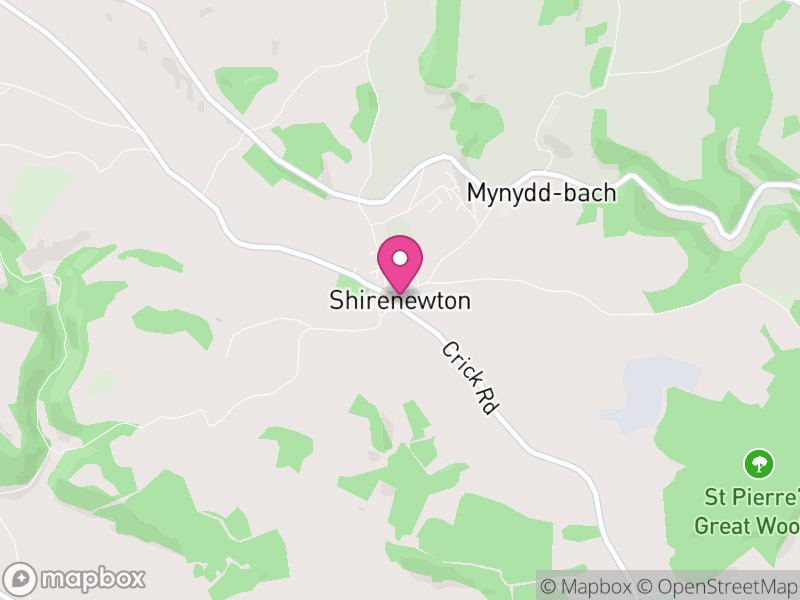 Map of Shirenewton, Monmouthshire