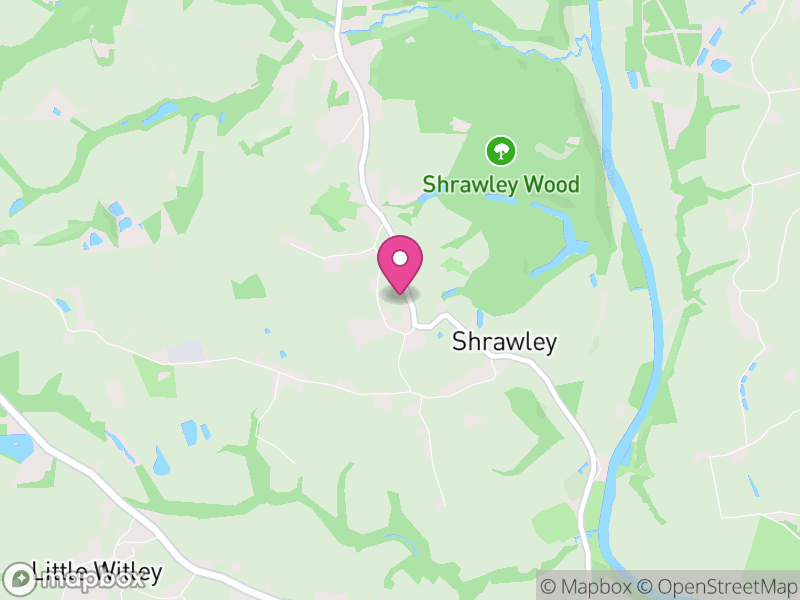 Map of Shrawley, Malvern Hills